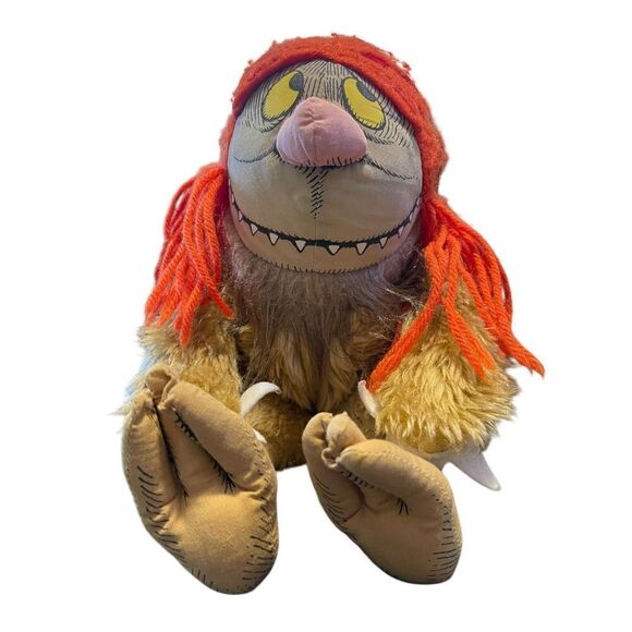 Wild Things Kids Orange Where the Wild Things Are Sipi 1980s Plush Toy - Picture 10 of 12